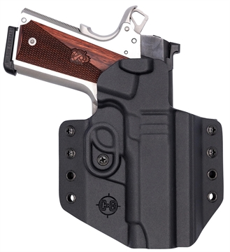 Picture of C&G Holsters Covert OWB Black Kydex Belt Loop Fits 1911 4.25"/ Wilson Combat EDC X9 Right Hand 1856100