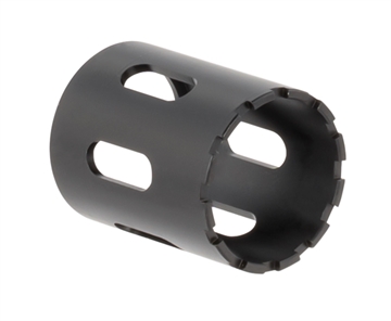 Picture of CGS SUPPRESSORS CGS-KRK-FIXED-BBL Fixed Barrel Spacer Steel Black CGSKRKFIXEDBBL