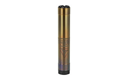 Picture of Chaos Gear Supply Hydra SS, Suppressor, Titanium, Titanium Finish, 22 LR/5.7x28MM, 5.6" Length, Weighs 6.4 oz, 1/2X28 Thread Pitch, Grade 9 Titanium Tube, Semi-auto Rated, Disassembly Tool Included HYDRA-SS HYDRASS
