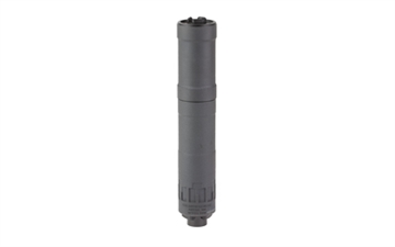 Picture of Chaos Gear Supply Mod9X, Suppressor, 9MM, 7.7" Long, 9 OZ, 7075 Aluminum Construction, 1/2X28 Thread Pitch, Matte Finish, Black CGS-MOD9X-Modular