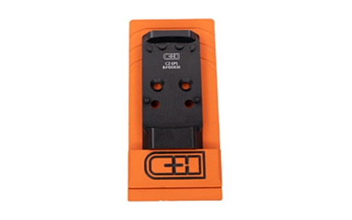 Picture of C&H Precision V4, Optic Mounting Plate, Fits Optic Ready CZ P10 to Holosun EPS/EPS Carry, Anodized Finish, Black CZ-EPS