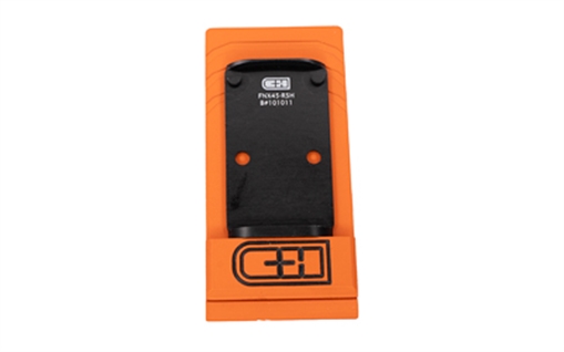Picture of C&H Precision V4, Optic Mounting Plate, For Optic Ready FN FNX to Holosun 407C/507C/507 Comp/508T, Trijicon RMR/SRO/RCR, C&H EDC-XL/COMP, Anodized Finish, Black FNX45-RSH
