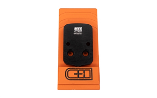 Picture of C&H Precision V4, Optic Mounting Plate, Fits Glock 43x/48 MOS to Trijicon RMR/SRO, Holosun 507C/407C/508T/507 Comp, C&H EDC-XL/COMP, Anodized Finish, Black, Includes Mounting Hardware GLX-RSH