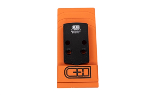 Picture of C&H Precision V4, Optic Mounting Plate, Fits Glock 43x/48 MOS to Trijicon RMRcc, Anodized Finish, Black, Includes Mounting Hardware GLX-RMRcc