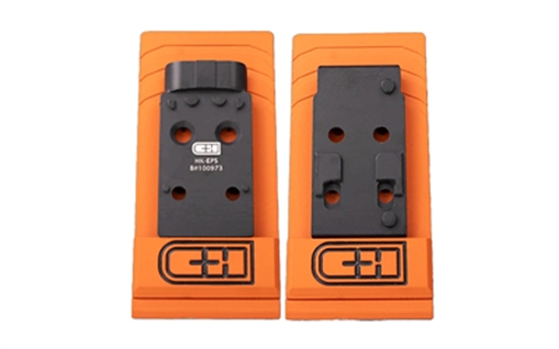 Picture of C&H Precision Optic Mounting Plate, Fits HK VP9, Holosun EPS/EPS Carry/SCS Carry, Anodized Finish, Black HK-EPS