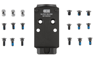 Picture of C&H Precision V4, Optic Mounting Plate, For Prodigy to Trijicon RMR, Holosun 407C/507C/508T, Matte Finish, Black AOS-RH-RSR