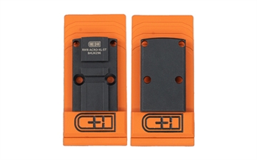 Picture of C&H Precision Optic Mounting Plate, Fits Trijicon RMR, RMR to Aimpoint ACRO & C&H Duty/Duty-XL, Anodized Finish, Black RMR-ACRO-XL-ST