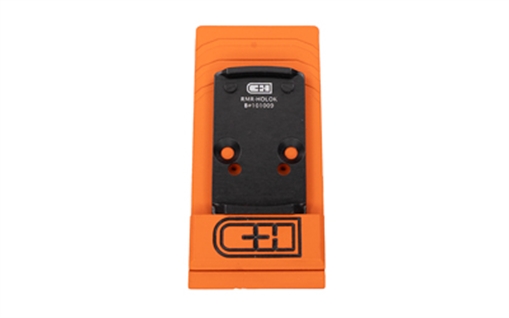 Picture of C&H Precision V4, Optic Mounting Plate, For Converting Trijicon RMR Footprint to Holosun 407K/507K, Anodized Finish, Black RMR-HOLOk