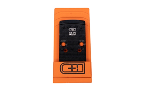 Picture of C&H Precision V4, Optic Mounting Plate, For Converting Trijicon RMR Footprint to Holosun EPS/EPS Carry, Anodized Finish, Black RMR-EPS