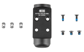 Picture of C&H Precision V4, Optic Mounting Plate, For Prodigy to Holosun 407K/507K, Matte Finish, Black AOS-HOLOk-NRS