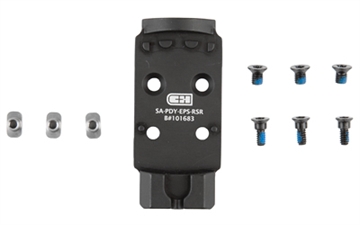 Picture of C&H Precision V4, Optic Mounting Plate, For Springfield Prodigy to Holosun EPS/EPS Carry, Matte Finish, Black AOS-EPS-RSR