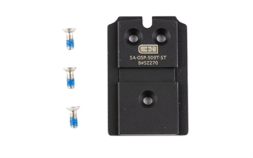 Picture of C&H Precision XD OSP, Optic Mounting Plate, Fits Springfield Armory XDM to Holosun 509T, Steel Construction, Electro Deposition Painted, Black SA-OSP-509T-ST