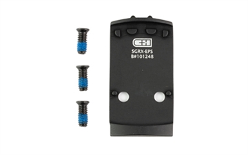 Picture of C&H Precision V4, Optic Mounting Plate, For Sig Sauer P320 RX/Pro Series/AXG to Holosun EPS/EPS Carry, Anodized Finish, Black SGRX-EPS