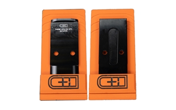 Picture of C&H Precision Optic Mounting Plate, Fits Smith & Wesson M2.0 C.O.R.E., Holosun 407K/507K, Trijicon RMSc, Vortex Defender CCW & C&H EDC/EDC Enclosed, Anodized Finish, Black SWMP-HOLOk-975