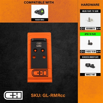 Picture of C&H Precision Optics Adapter Plate - For Glock MOS V4 MIL/LEO GL-RMRCC