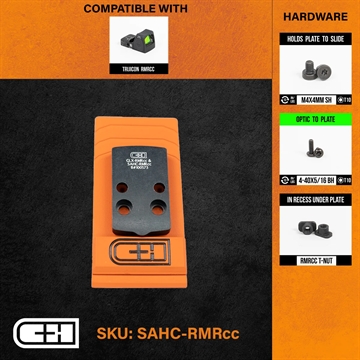 Picture of C&H Precision Optics Adapter Plate - Springfield Hellcat w/ RMSc Footprint SAHC-RMRCC