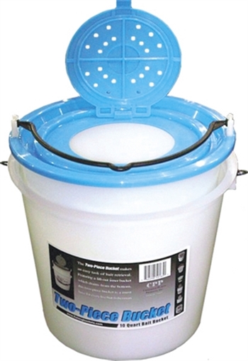 Picture of CHALLENGE PLASTICS 2 PC 10 QT BAIT BUCKET 50165