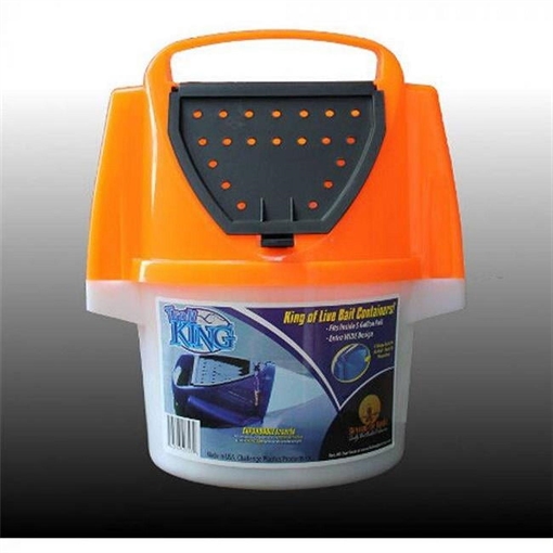 Picture of CHALLENGE PLASTICS BAIT LAG 8QT TROLL BKT ORANGE 50354