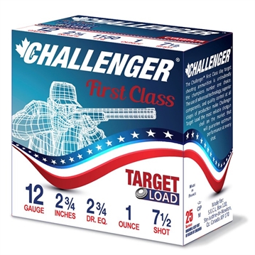 Picture of Challenger Ammo CHALLENGER FIRST CLASS 12GA 2-3/4DR 1OZ #7.5 (CTA12FL175) CTA12FL75