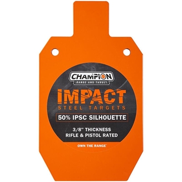 Picture of Champion Impact Steel Silhouette Target 50% IPSC Rifle Rated Orange 44921C