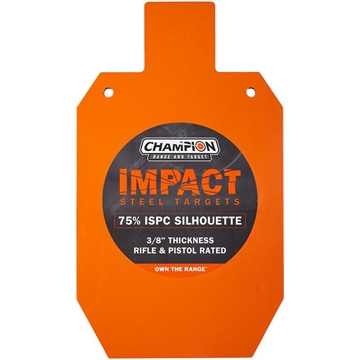 Picture of Champion Impact Steel Silhouette Target 75% IPSC Rifle Rated Orange 44922C