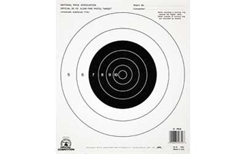 Picture of Champion Traps & Targets NRA B16 Target, 25 Yard Pistol, Slow Fire, 100 Pack 40722
