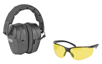 Picture of Champion Traps & Targets Shooting Combo Kit, Black Passive Earmuff, Amber Lens 40626 076683000347