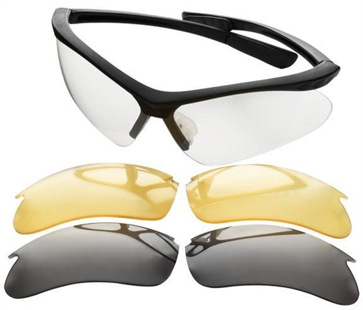 Picture of Champion Shooting Glasses Open Frame Black with Interchangeable Lens 40606