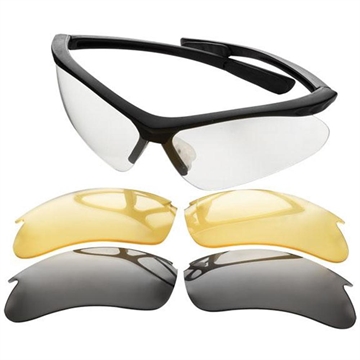 Picture of Champion Shooting Glasses Open Frame Black with Interchangeable Lens 40606