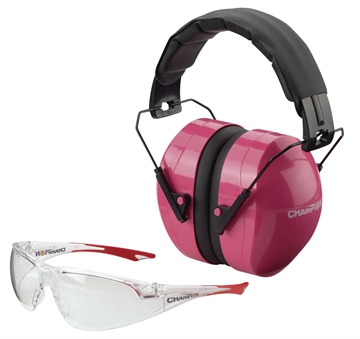 Picture of Champion Targets Eyes & Ears Combo 26 dB Over the Head Pink/Black Adult 40624