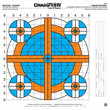 Picture of Champion ReStick Targets 100 yd. Rifle Sight-In 16" X 15.75" 46102