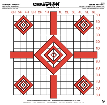 Picture of Champion ReStick Targets Redfield-Style Precision Sight-In 16" X 15.75" 25/page 46110