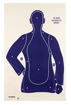 Picture of Champion LE Targets B21-E 25 yd. Police Silhouette Target -100/Pack 45759