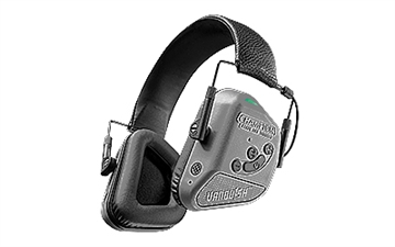Picture of Champion Targets Vanquish Pro Elite Muff Over the Head Bluetooth Enabled Rechargeable Li-ion Battery Black/Gray 40982