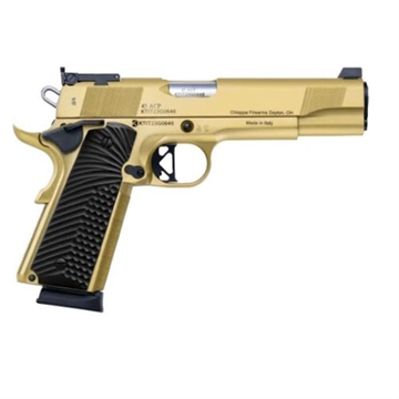 Picture of CHARLES DALY 1911 EMPIRE GRADE 45ACP 5" FS 8RD G10 GRIP GOLD 440194 8053800947190