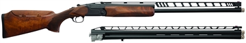 Picture of Charles Daly 202 Unsingle Combo 12 Gauge Break Open 2.75" 2rd 32" Black Over/Under Vent Rib Barrel, Black Steel Receiver, Adj Cheek Riser Walnut Wood Stock 930410