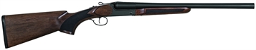 Picture of Charles Daly 500 Coach, Side-By-Side Shotgun, 20 Gauge, 3" Chamber, 20" Barrel, Matte Finish, Black, Walnut Stock with Checkered Pattern, Bead Fiber Optic Sights, 2 Rounds, Includes (5) Choke Tubes- F, IM, M, IC, I 930.391 930391