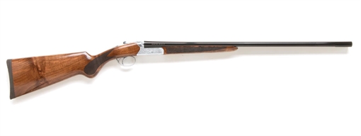 Picture of Charles Daly 500 Field, Side by Side Shotgun, 20 Gauge, 3" Chamber, 26" Barrel, Silver Engraved Receiver, Walnut Stock with Checkered Pattern, Bead Fiber Optic Sights, 2 Rounds, Includes (5) Choke Tubes- F, IM, M, IC, C 930.340 930340