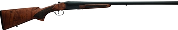Picture of Charles Daly 500 Field, Side-By-Side Shotgun, 20 Gauge, 3" Chamber, 26" Barrel, Matte Finish, Black, Walnut Stock with Checkered Pattern, Bead Fiber Optic Sights, 2 Rounds, Includes (5) Choke Tubes- F, IM, M, IC, I 930.387 930387