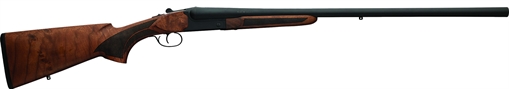 Picture of Charles Daly 500 Field, Side-By-Side Shotgun, 410 Gauge, 3" Chamber, 26" Barrel, Matte Finish, Black, Walnut Stock with Checkered Pattern, Bead Fiber Optic Sights, 2 Rounds, Includes (5) Choke Tubes- F, IM, M, IC, I 930.396 930396