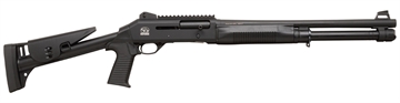 Picture of Chiappa Firearms 601 DPS Full Size Frame 12 Gauge Semi-Auto 3" 5+1 18.50" Black Steel Barrel, Black Picatinny Rail Aluminum Receiver, Black Fixed Synthetic Stock, Black Rubber Grip 930386