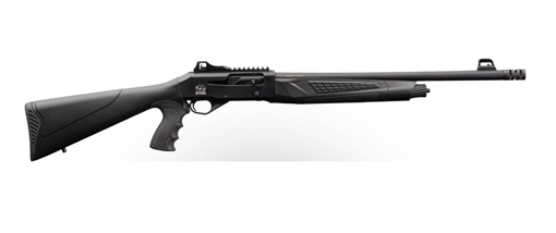 Picture of Charles Daly 601 Tactical, Semi-automatic Shotgun, 12 Gauge, 3" Chamber, 18.5" Barrel, Matte Finish, Black, Ghost Ring Sight, Synthetic Stock, 4 Rounds, Includes (3) Chokes - IC, M, F 930.229 930229