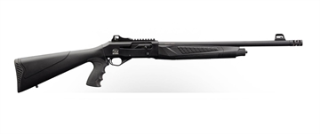 Picture of Charles Daly 601 Tactical, Semi-automatic Shotgun, 12 Gauge, 3" Chamber, 18.5" Barrel, Matte Finish, Black, Ghost Ring Sight, Synthetic Stock, 4 Rounds, Includes (3) Chokes - IC, M, F 930.229 930229