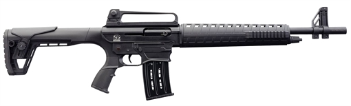 Picture of Charles Daly AR-12S Semi-Auto 12 Gauge 5+1 3" 18.50" Blued Barrel Black Anodized Rec Black Fixed with Adjustable Comb Stock Right Hand 930190