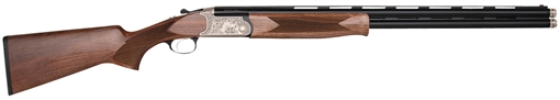 Picture of Charles Daly 202 Engraved, Over/Under Shotgun, 28 Gauge, 3" Chamber, 26" Barrel, Blued Finish, Walnut Stock With Checkered Pattern, Fiber Optic Sight, 2 Rounds, Includes 5 Choke Tubes (Beretta/Benelli)- F,IM,M,IC,C 930.344 930344