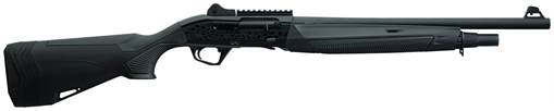 Picture of Charles Daly 601 Sport, Semi-automatic, 12 Gauge, 3" Chamber, 20" Barrel, Matte Finish, Black, Synthetic Stock with Checkered Pattern, Hooded Fixed Fiber Optic Front Sight, 6 Rounds, Includes (3) Choke Tubes- IC, M, F 930.401 930401