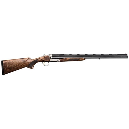 Picture of Charles Daly Triple Crown, Over/Under, 28 Gauge, 3" Chamber, 26" Barrel, Blued Finish with a White Finish Receiver, Walnut Stock With Checkered Pattern, Fiber Optic Sight, 3 Rounds 930.082