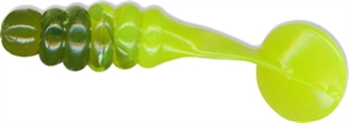Picture of CHARLIE BREWER SLIDER CRAPPIE GRUB 1" 18BG-BLK/CHT TL CBPF5