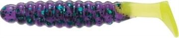 Picture of CHARLIE BREWER SLIDER CRAPPIE GRUB 1" 18BG-CHART GLIT CBPG5