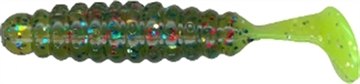 Picture of CHARLIE BREWER SLIDER CRAPPIE GRUB 1.5" COTTON CANDY 15BG CSGG368